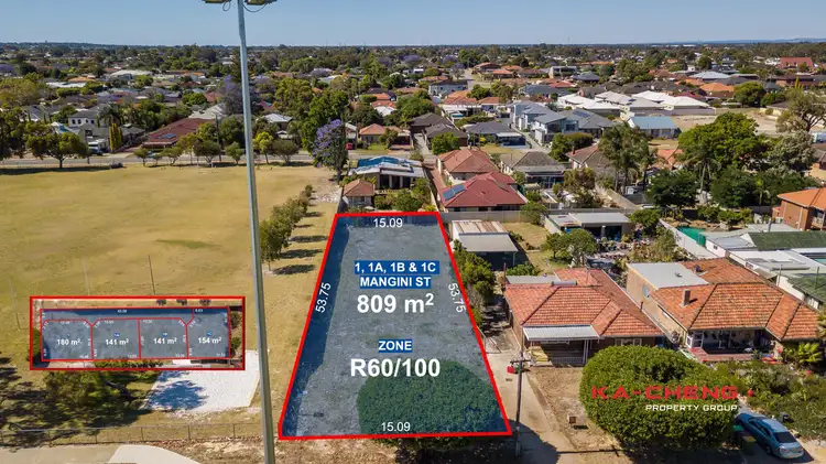 LOT Lot 1, 2, 3 & 4, 1 Mangini Street, Morley WA 6062