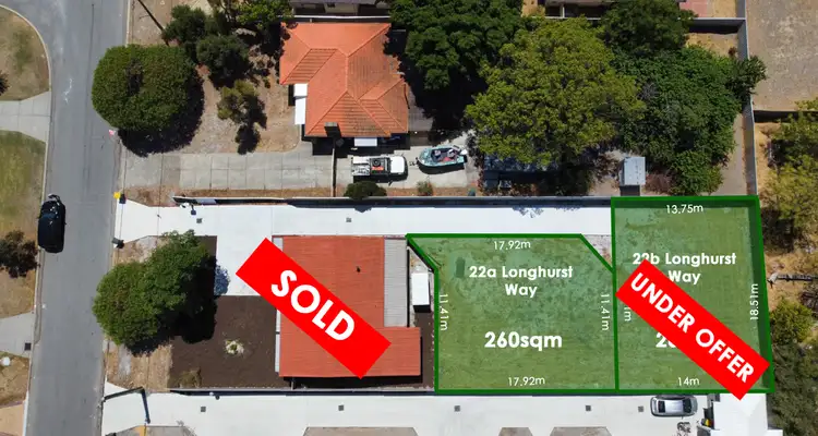 Main view of Homely land listing, 22A Longhurst Way, Queens Park WA 6107