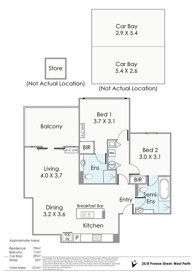 Third view of Homely apartment listing, 25/8 Prowse Street, West Perth WA 6005