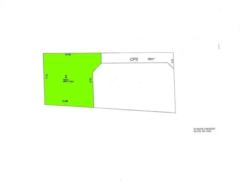 Main view of Homely land listing, 54A Snook Crescent, Hilton WA 6163