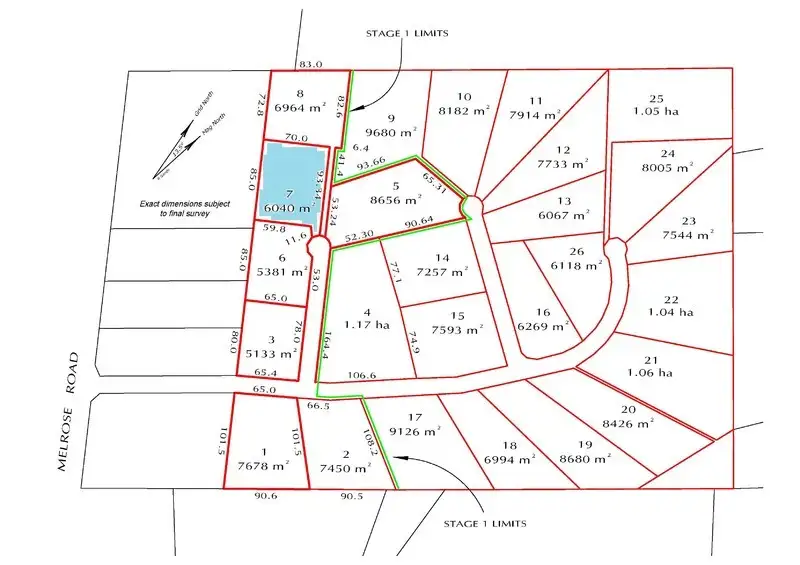 Main view of Homely land listing, LOT 7, 156 Melrose Road, Aberdeen TAS 7310