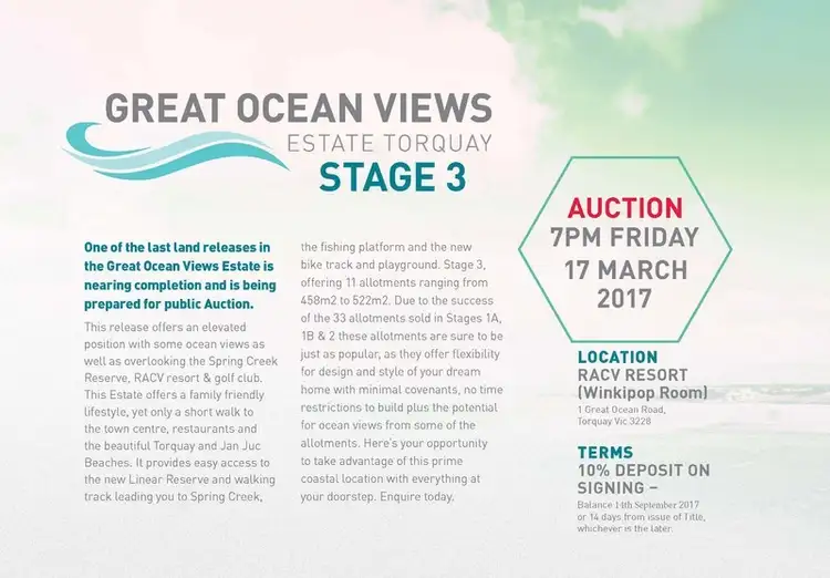 Second view of Homely land listing, Great Ocean Views Estate, Great Ocean Road, Torquay VIC 3228
