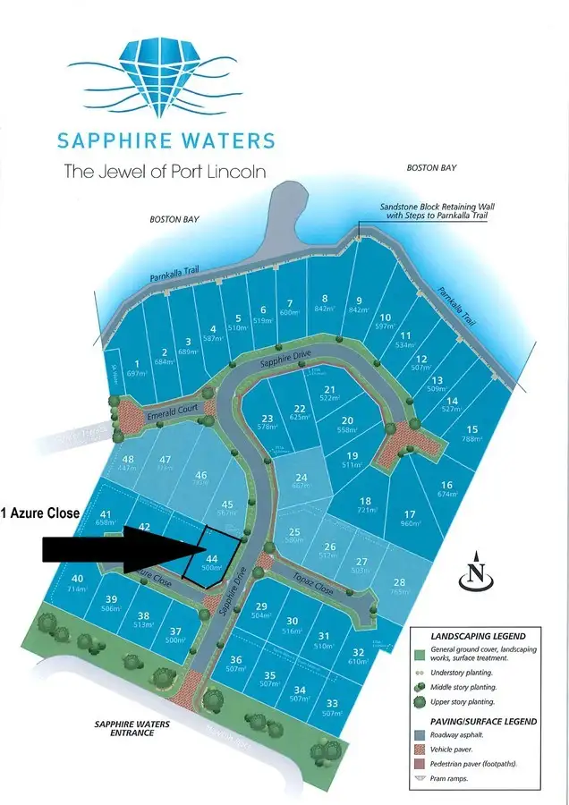 Main view of Homely land listing, 1 Azure Close, Port Lincoln SA 5606