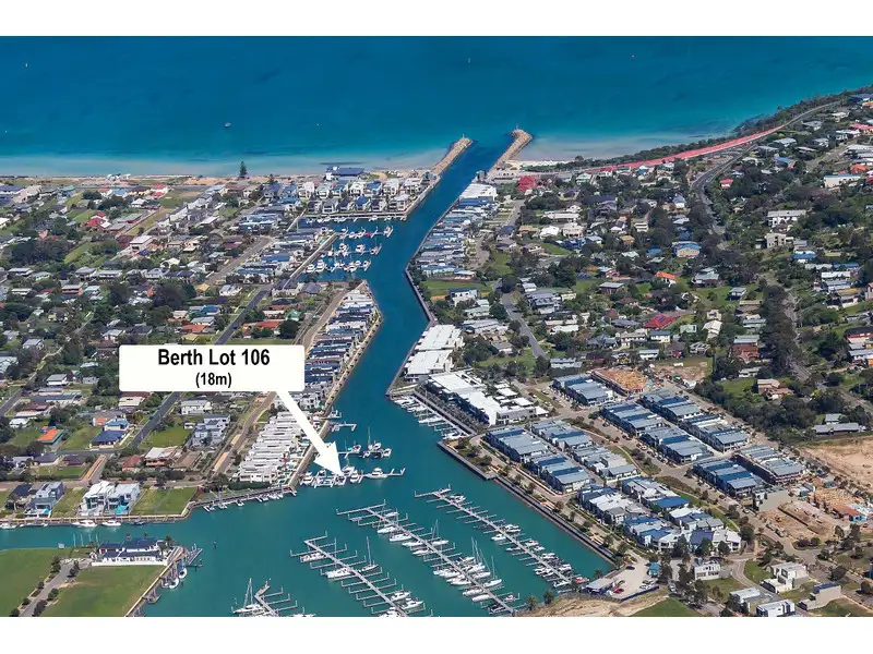 Main view of Homely other listing, Berth Lot 106 Martha Cove Waterway, Safety Beach VIC 3936