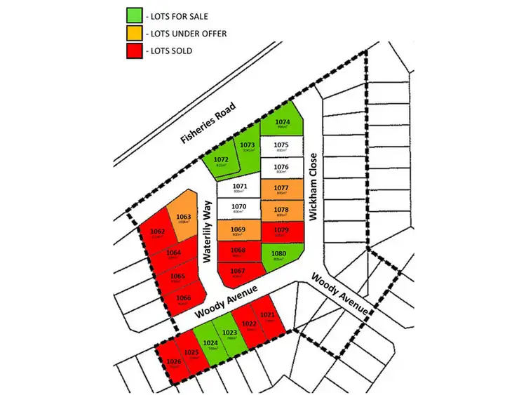 Main view of Homely land listing, Lot 1063 Waterlily Way, Castletown WA 6450