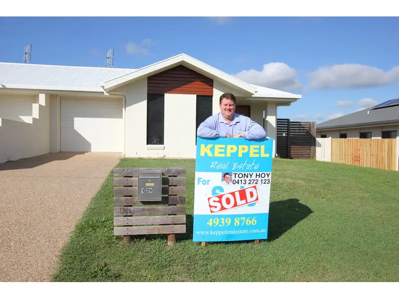 Main view of Homely semi-detached listing, 1/29 Kingfisher Drive, Yeppoon QLD 4703