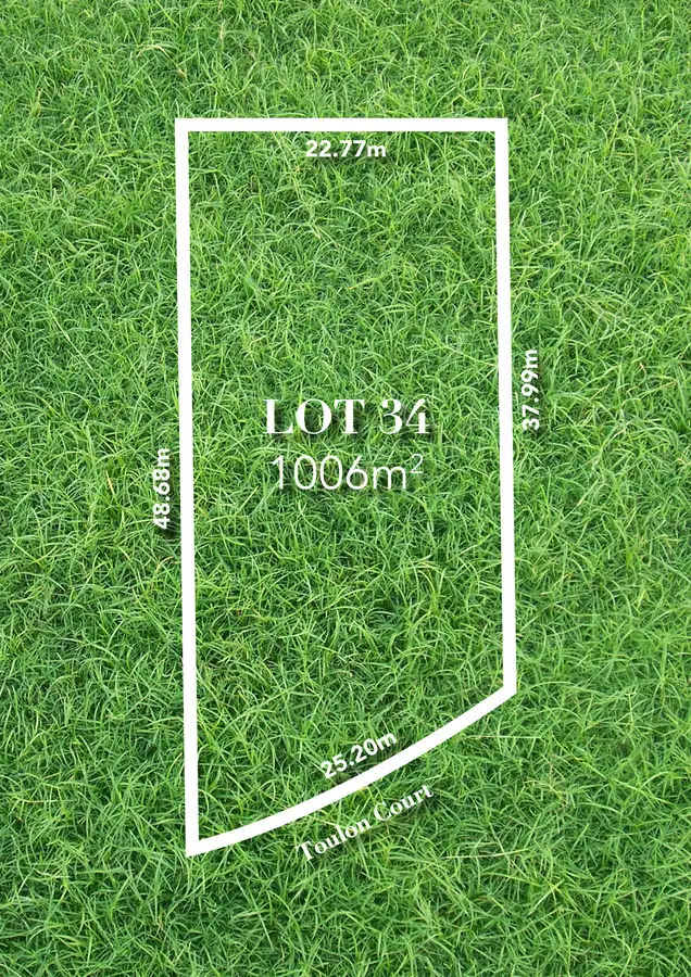 Main view of Homely land listing, LOT 34, 1 Toulon Court, Winchelsea VIC 3241