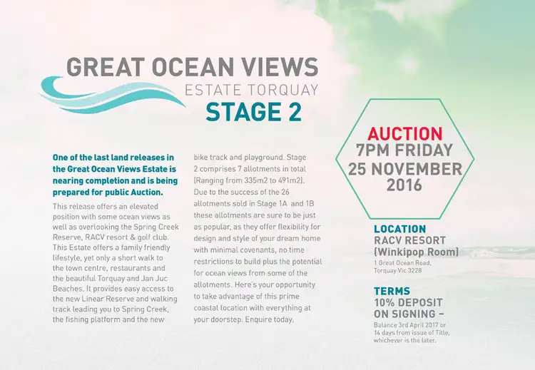 Second view of Homely land listing, Great Ocean Views Estate, Great Ocean Road, Torquay VIC 3228