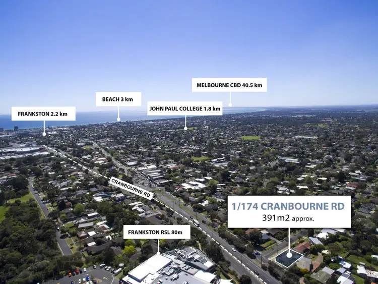 Main view of Homely unit listing, 1/174 Cranbourne Road, Frankston VIC 3199