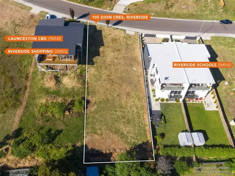 Second view of Homely land listing, 105 Dion Crescent, Riverside TAS 7250