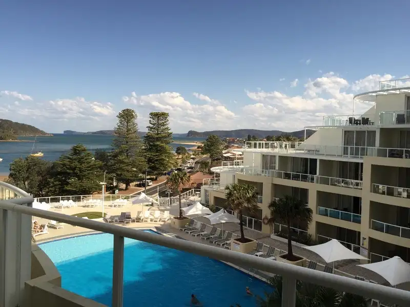 Main view of Homely serviced apartment listing, 409/51 The Esplanade, Ettalong Beach NSW 2257