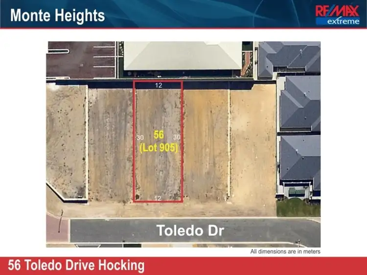 Third view of Homely land listing, LOT 905, 144 Toledo Drive, Hocking WA 6065