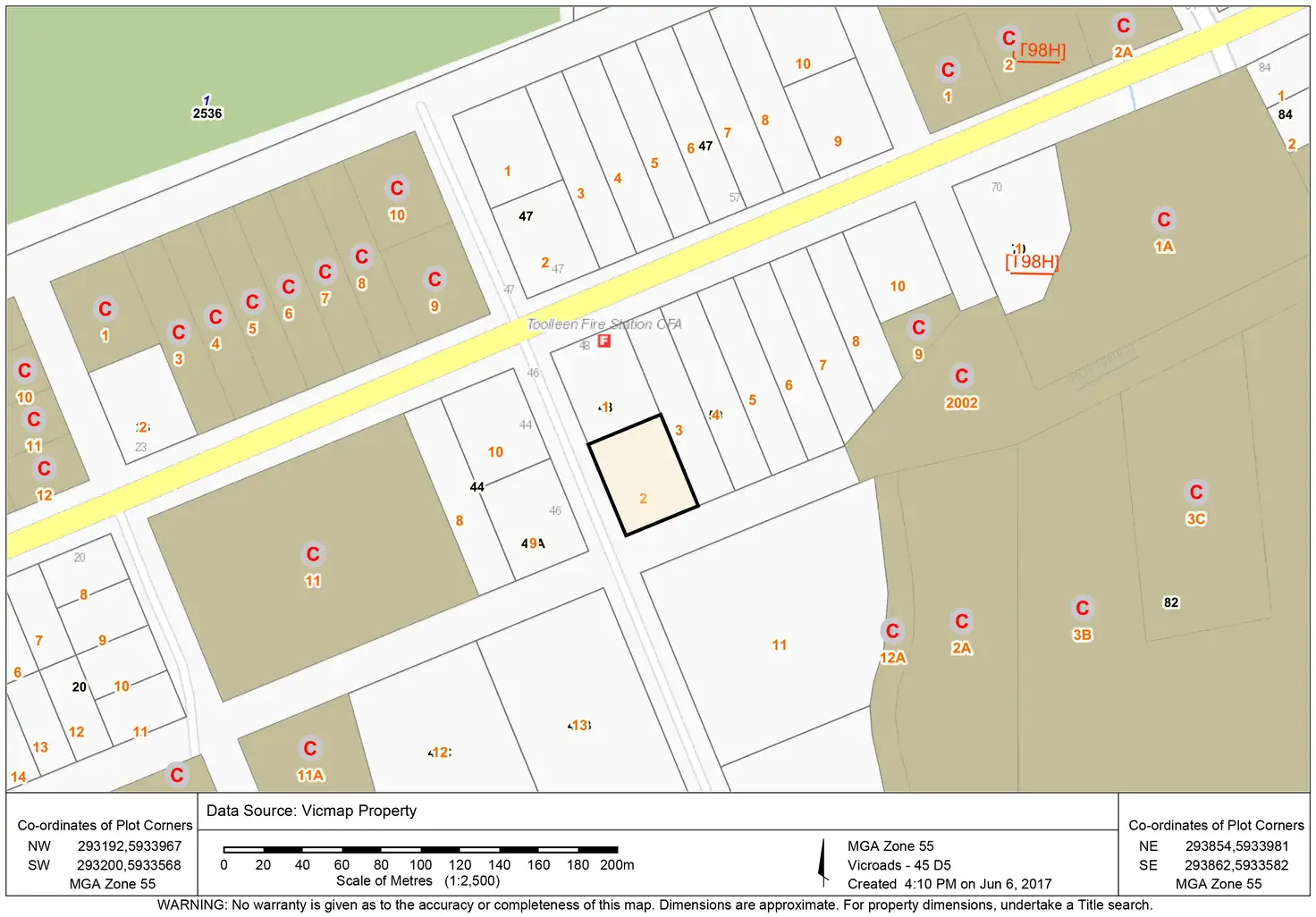Main view of Homely land listing, LOT CA 2, Sec 28 Cornella-Toolleen Road, Toolleen VIC 3551