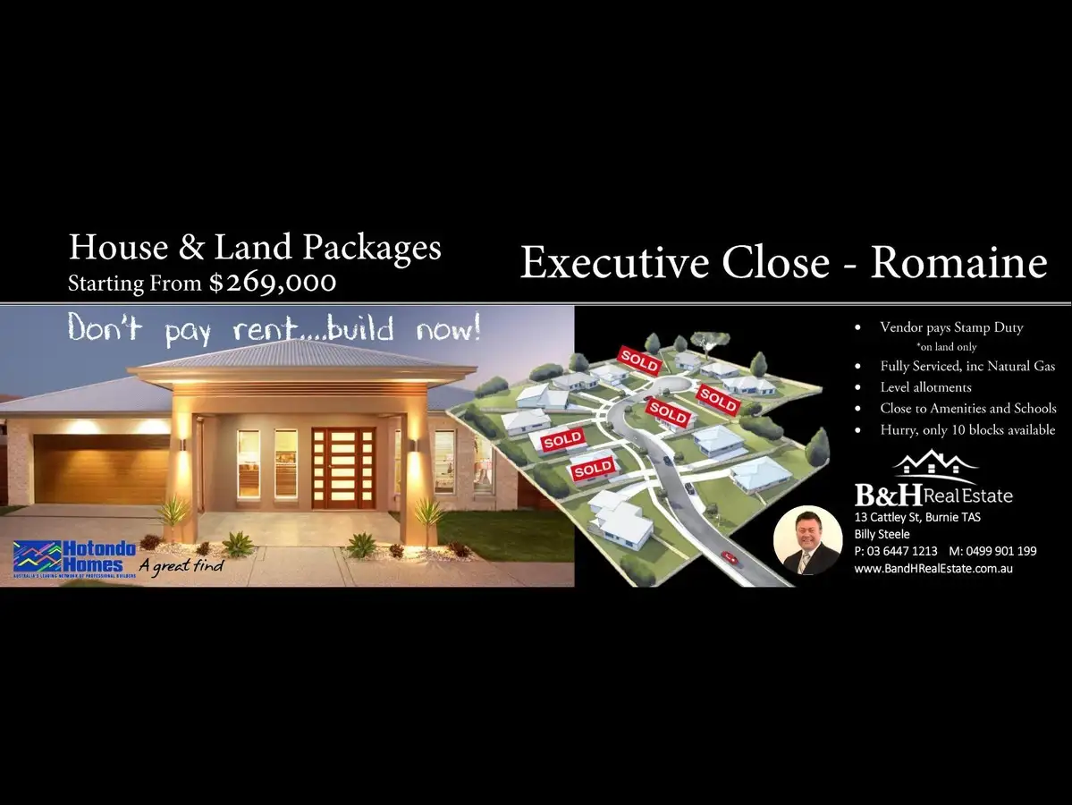 Main view of Homely land listing, 2 Executive Close, Romaine TAS 7320