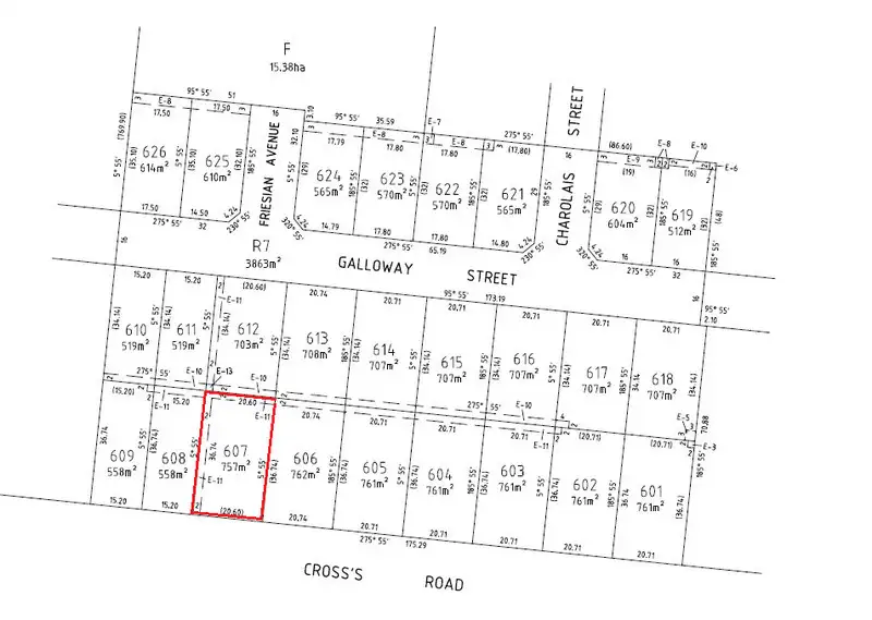 Main view of Homely land listing, LOT 607 Cross's Road, Traralgon VIC 3844