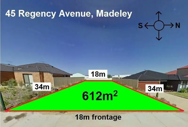Main view of Homely land listing, 45 Regency Avenue, Madeley WA 6065