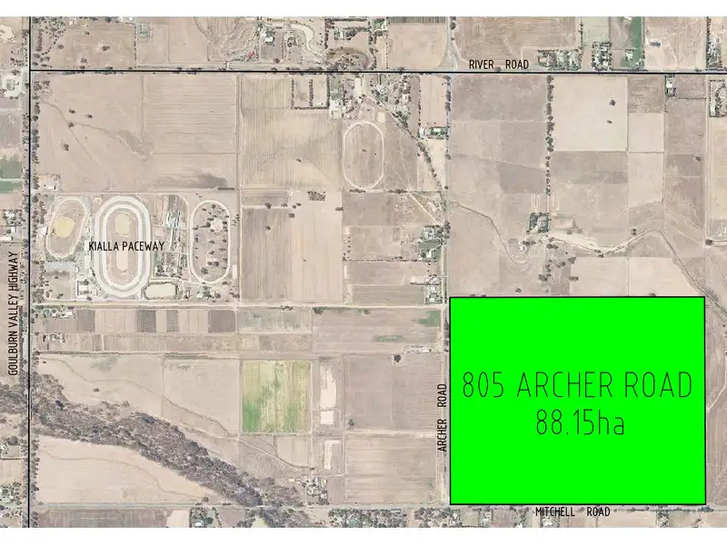 Main view of Homely rural property listing, 805 Archer Road, Kialla VIC 3631