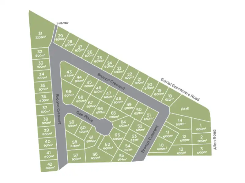 Main view of Homely land listing, 20 Bronco Crescent, Gracemere QLD 4702