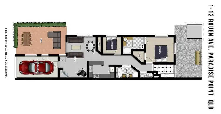 Third view of Homely townhouse listing, 1/12 Rouen Avenue, Paradise Point QLD 4216