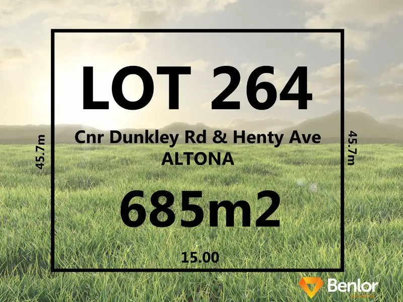 Main view of Homely land listing, LOT 264 Cnr of Dunkley Rd & Henty Avenue, Altona VIC 3018