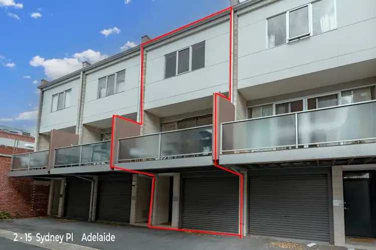 Main view of Homely townhouse listing, 2 / 15 Sydney Place, Adelaide SA 5000