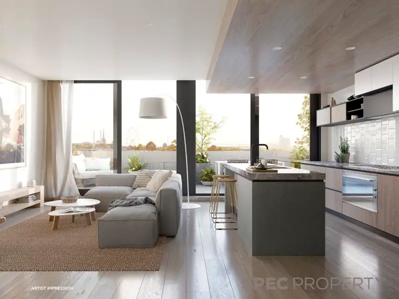 Main view of Homely apartment listing, 1302/91 Flemington Rd, North Melbourne VIC 3051