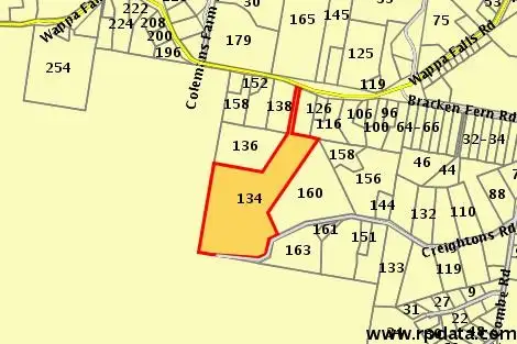 Main view of Homely land listing, 134 Wappa Falls Rd, Yandina QLD 4561