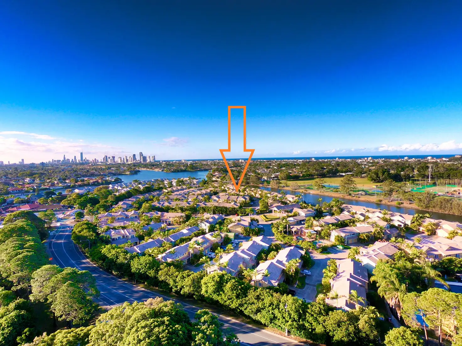 Main view of Homely townhouse listing, Unit 73/215 Cottesloe, Mermaid Waters QLD 4218