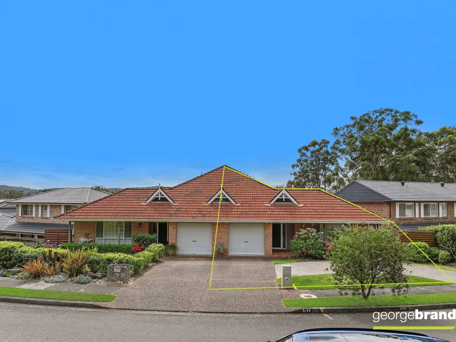 Main view of Homely semi-detached listing, 2/24 Beveridge Drive, Green Point NSW 2251