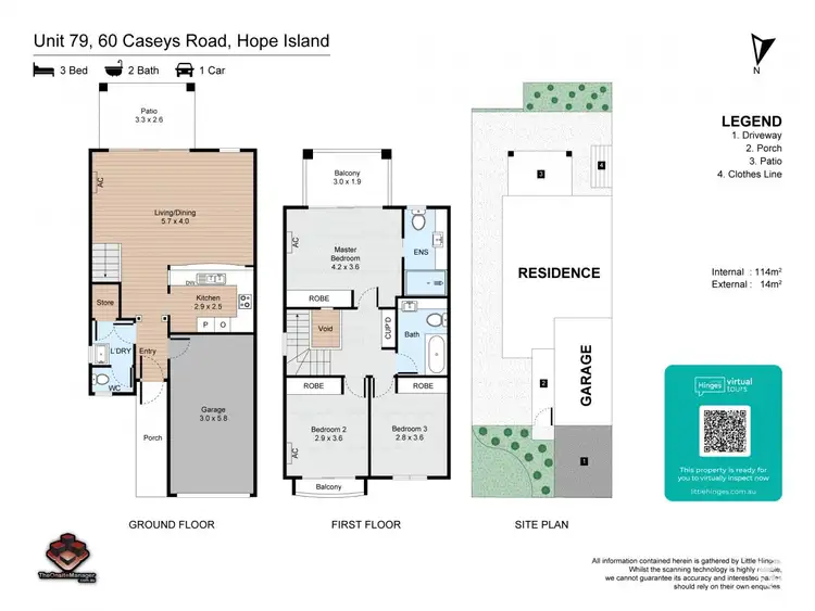 Second view of Homely townhouse listing, 79/60 Caseys Road, Hope Island QLD 4212