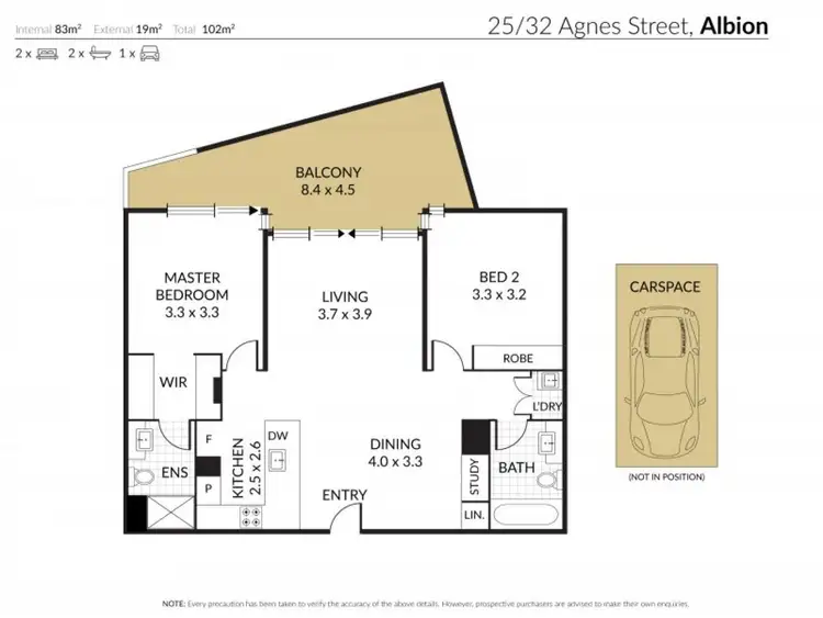 Third view of Homely apartment listing, 25/32 Agnes Street, Albion QLD 4010