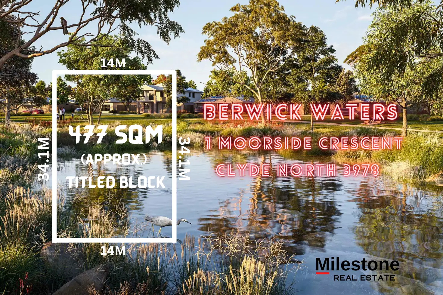 Main view of Homely land listing, 1 Moorside Crescent, Clyde North VIC 3978