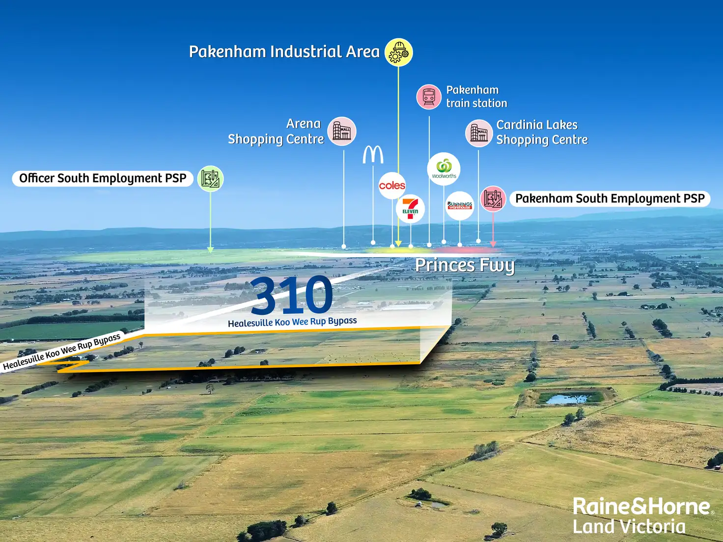 Main view of Homely land listing, 310 KOO WEE RUP RD, Koo Wee Rup VIC 3981