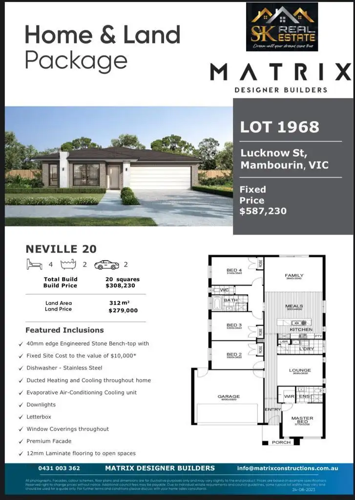 Main view of Homely land listing, LOT 1968 Lucknow Street, Mambourin VIC 3024
