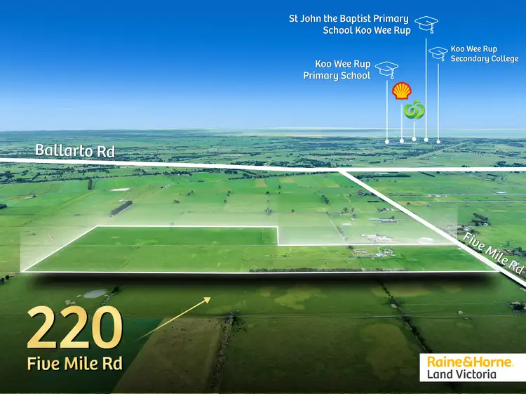 Main view of Homely land listing, 220 Five mile road, Koo Wee Rup North VIC 3981