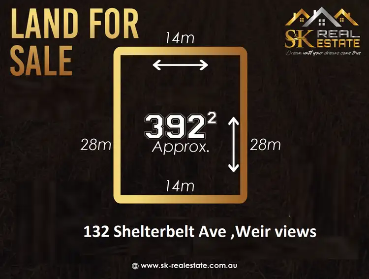 Main view of Homely land listing, 132 Shelterbelt Avenue, Weir Views VIC 3338
