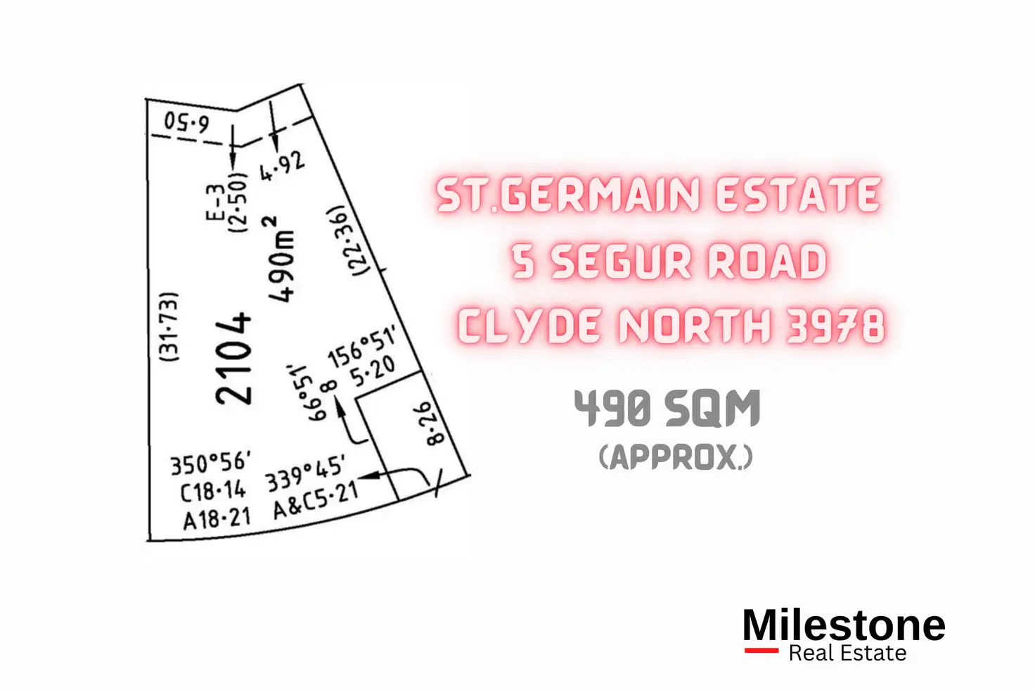 Main view of Homely land listing, 5 Segur Road, Clyde North VIC 3978