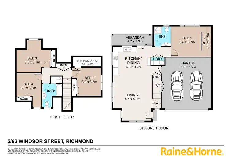 Second view of Homely townhouse listing, 2/62 Windsor Street, Richmond NSW 2753