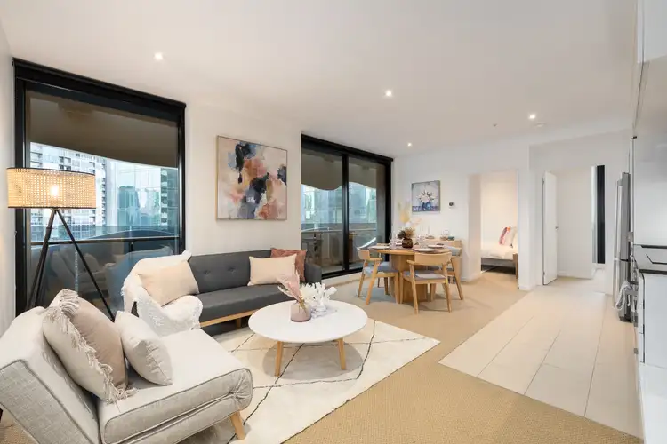 Second view of Homely apartment listing, 2415/555 Swanston Street, Carlton VIC 3053