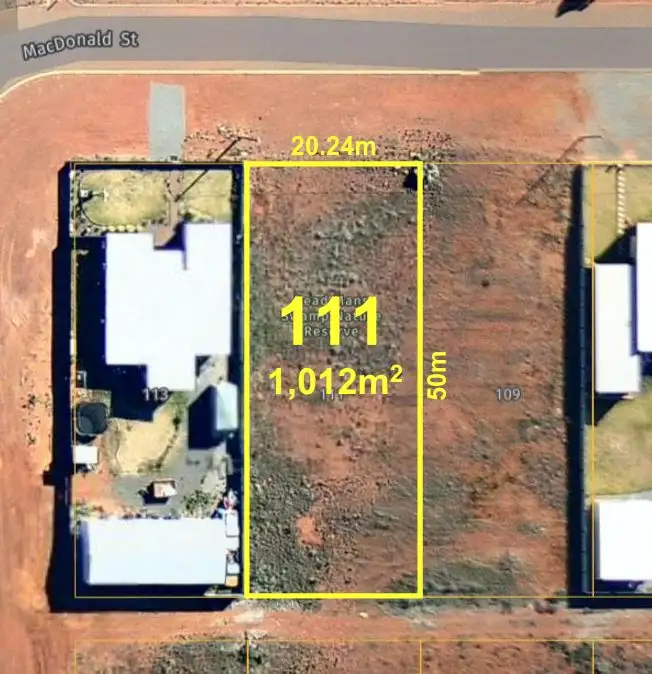 Main view of Homely land listing, 111 Macdonald Street, Coolgardie WA 6429