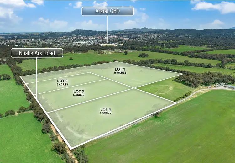 Main view of Homely land listing, Lots 1-4 Noahs Ark Road, Ararat VIC 3377