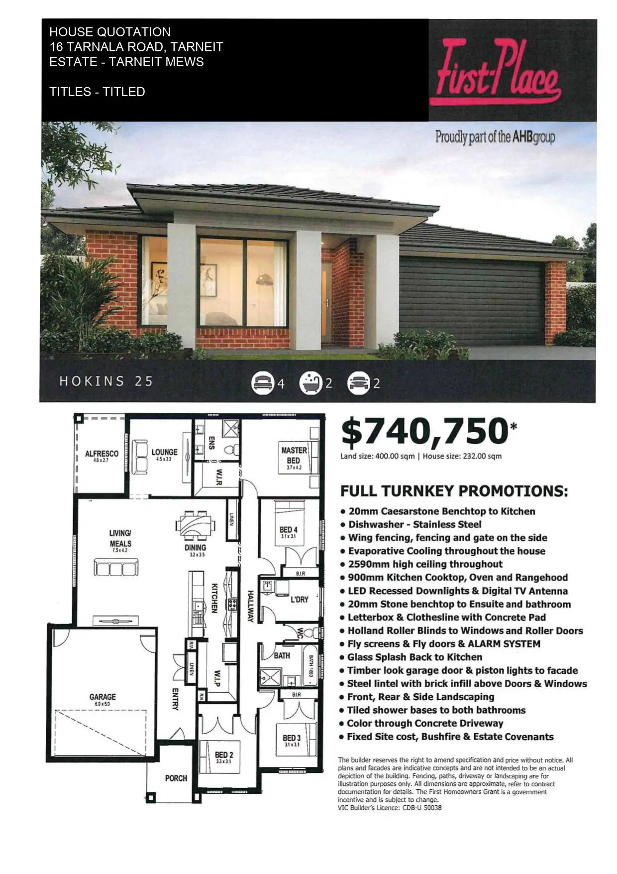Main view of Homely land listing, 16 TARNALA ROAD, Tarneit VIC 3029
