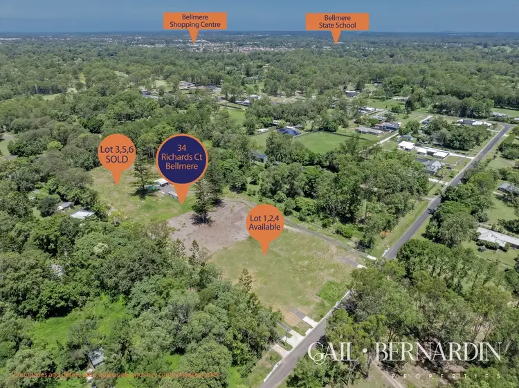 Third view of Homely land listing, LOT 1,2 & 4, 34 Richards Court, Bellmere QLD 4510