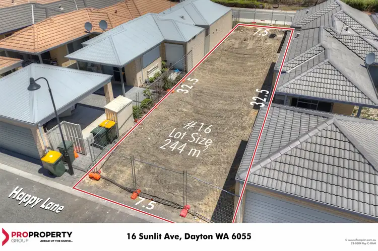 Main view of Homely land listing, 16 Sunlit Avenue, Dayton WA 6055