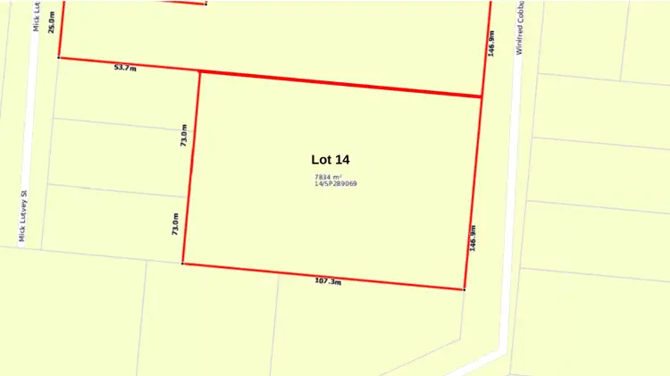 Main view of Homely land listing, L14 Winifred Cobbo Street, Gayndah QLD 4625