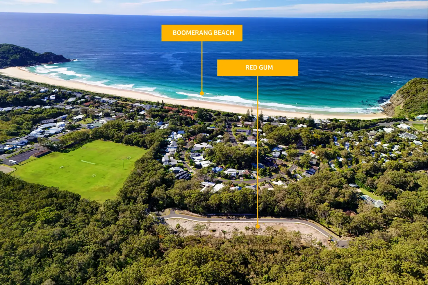 Main view of Homely land listing, 56 Red Gum Road, Boomerang Beach NSW 2428