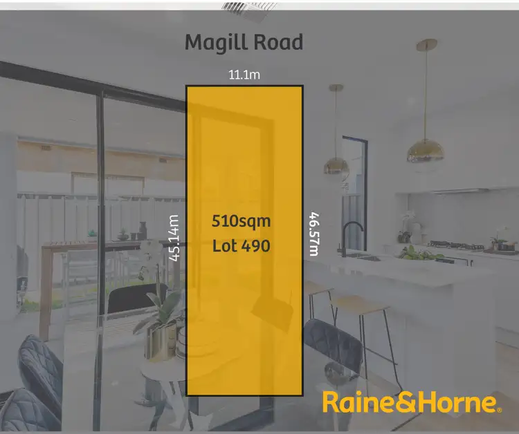 Main view of Homely land listing, LOT 490, 532 MAGILL ROAD, Magill SA 5072
