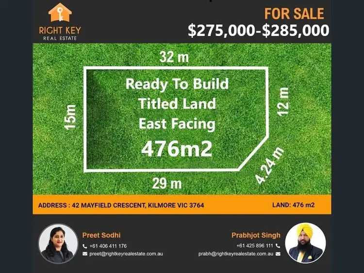 Main view of Homely land listing, 42 Mayfield Crescent, Kilmore VIC 3764