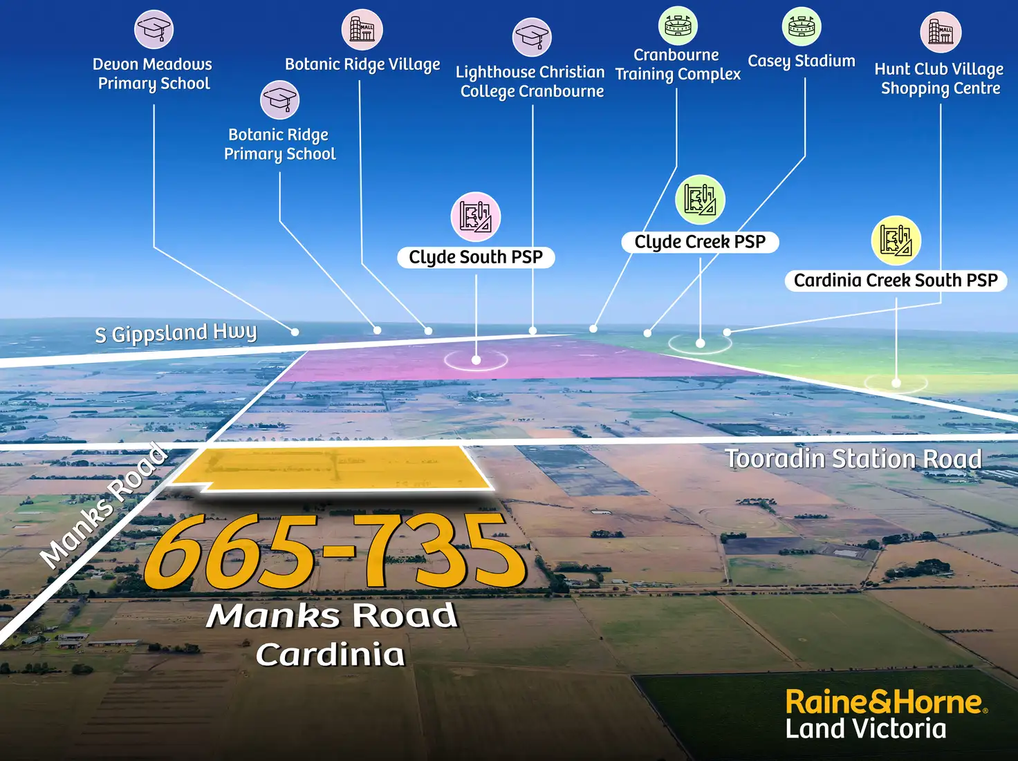 Main view of Homely land listing, 665-735 Manks Road, Cardinia VIC 3978