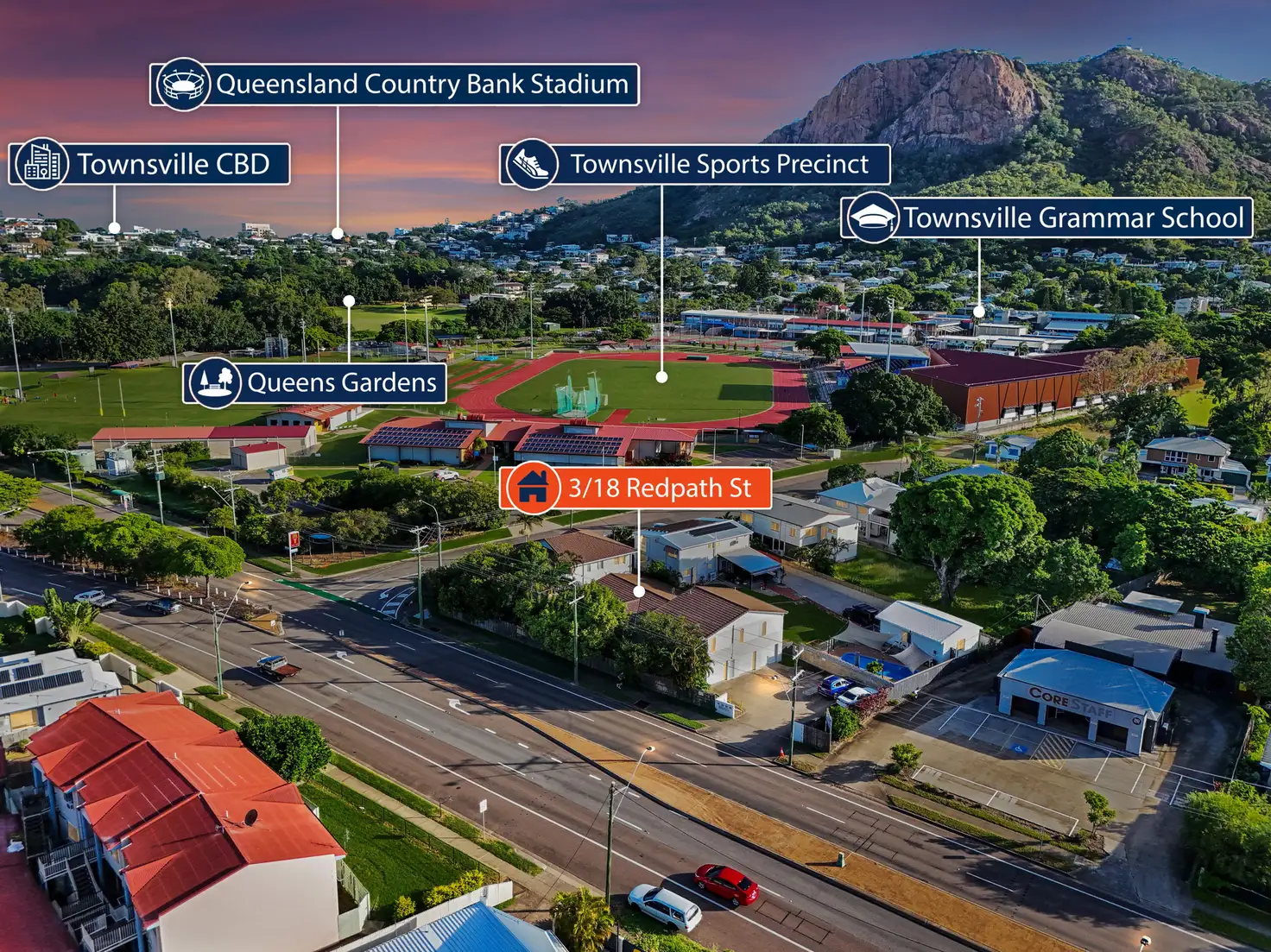 Main view of Homely unit listing, 3/18 Redpath Street, North Ward QLD 4810